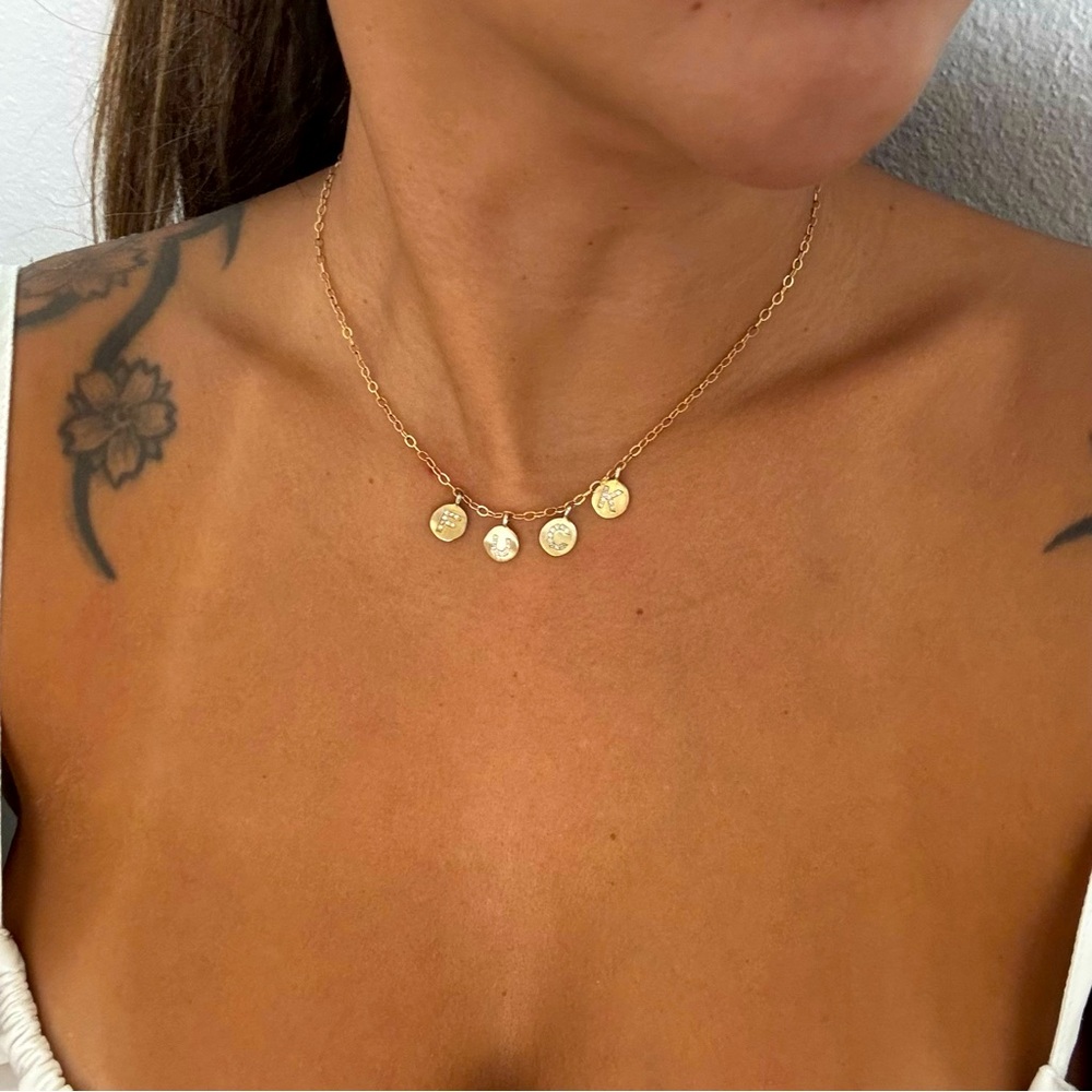 F*CK Gold Filled Charm Necklace